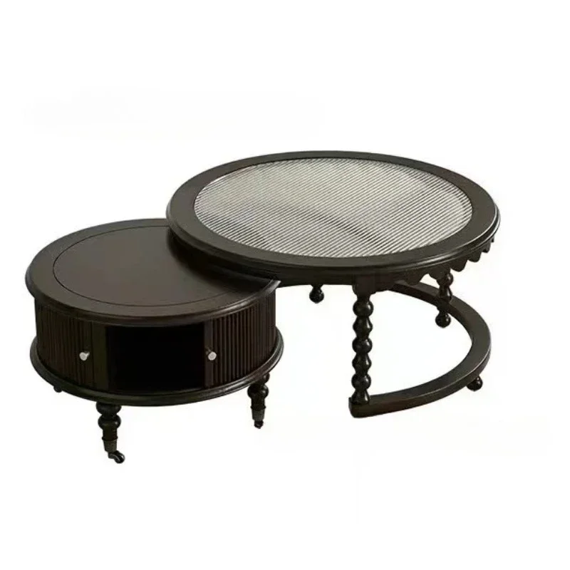 Solid wood coffee table, living room, household, small apartment, black tea table
Solid wood coffee table, living room, household, small apartment, black tea table