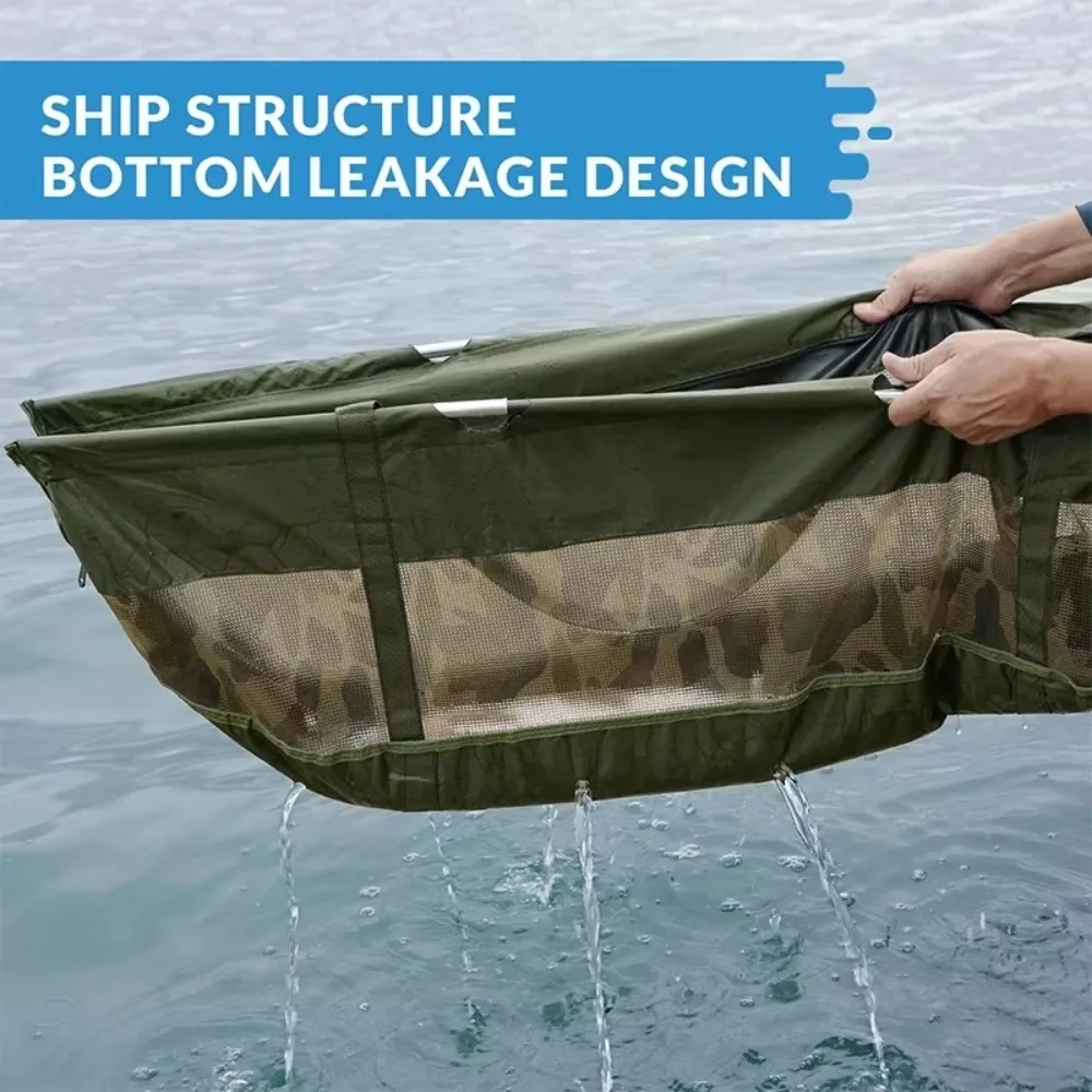 Carp Fishing Weighing Bag Folding Design Weigh Function Foldable Transport Bag Mesh Material Caught Fish Capacity
Carp Fishing Weighing Bag Folding Design Weigh Function Foldable Transport Bag Mesh Material Caught Fish Capacity