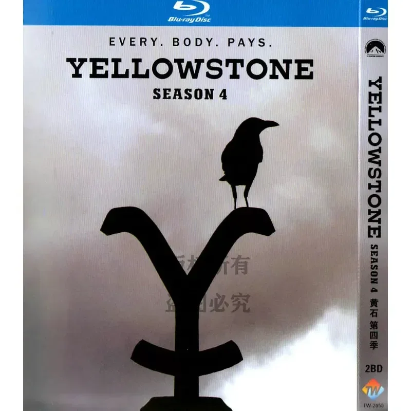 American Western Drama Yellowstone Battle Season 4 High Definition BD Blu-ray 2 Disc
American Western Drama Yellowstone Battle Season 4 High Definition BD Blu-ray 2 Disc