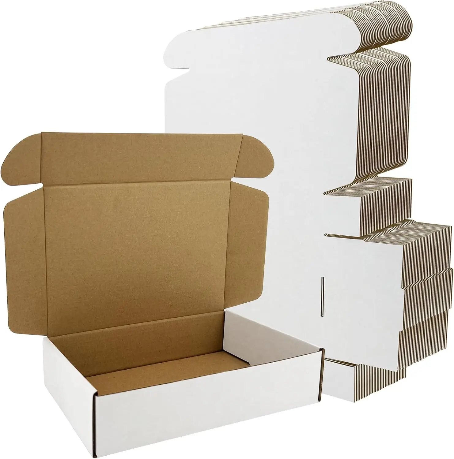 50 Pack 9x6x2 Inches Corrugated Cardboard Mailing Boxes, Small White Gift Box Mailers for Business, Moving and Storage
50 Pack 9x6x2 Inches Corrugated Cardboard Mailing Boxes, Small White Gift Box Mailers for Business, Moving and Storage