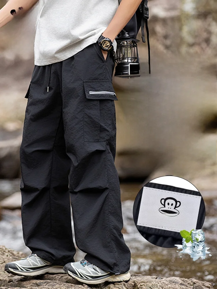 PaulFrank Qui Dry Work Trousers Men Summer Ice Silk Thin ket Paratrooper Casual Pants Outdoor Straight Leg Loose Fit
PaulFrank Qui Dry Work Trousers Men Summer Ice Silk Thin ket Paratrooper Casual Pants Outdoor Straight Leg Loose Fit