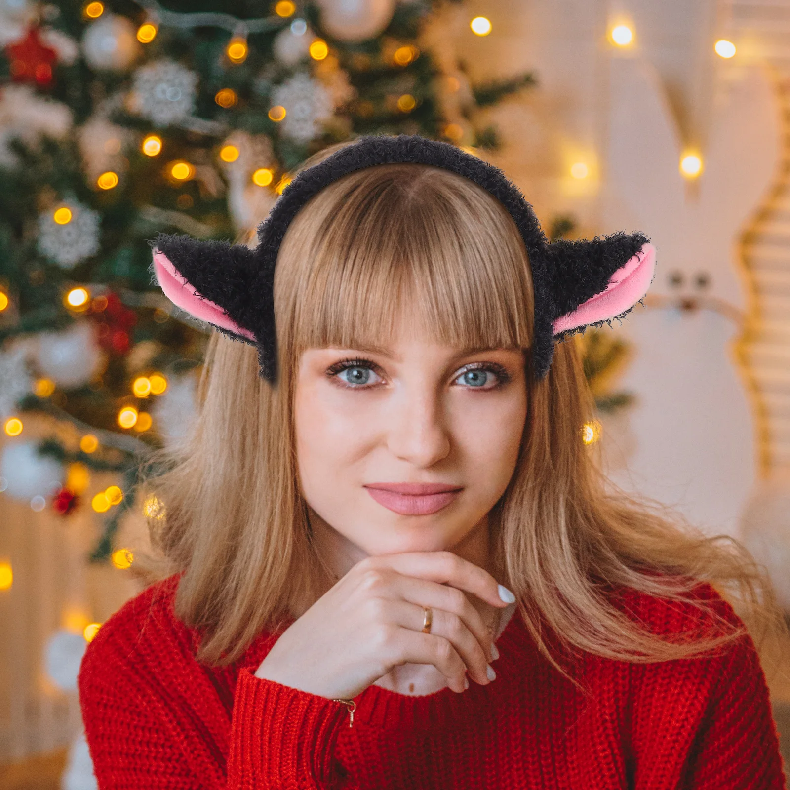 Lamb Ears Headband Black Plastic Animal Ears for Women Sheep Costume Accessories Hairband Elastic Design Cartoon Style
Lamb Ears Headband Black Plastic Animal Ears for Women Sheep Costume Accessories Hairband Elastic Design Cartoon Style