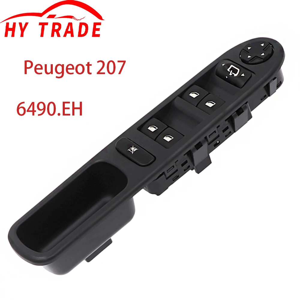Панель переключателя со стороны водителя автомобиля для Peugeot 207 6490.EH 6554.QG, электрическое управление окном, автомобильный переключатель, аксессуары 
Панель переключателя со стороны водителя автомобиля для Peugeot 207 6490.EH 6554.QG, электрическое управление окном, автомобильный переключатель, аксессуары