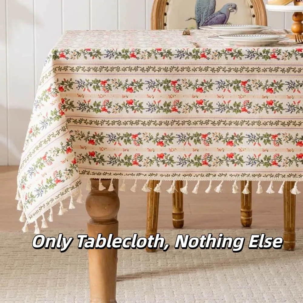 Прямоугольная скатерть с кисточками и принтом, гладкая износостойкая скатерть для стола, противоскользящая, с защитой от брызг воды, защитный чехол для стола 
Прямоугольная скатерть с кисточками и принтом, гладкая износостойкая скатерть для стола, противоскользящая, с защитой от брызг воды, защитный чехол для стола