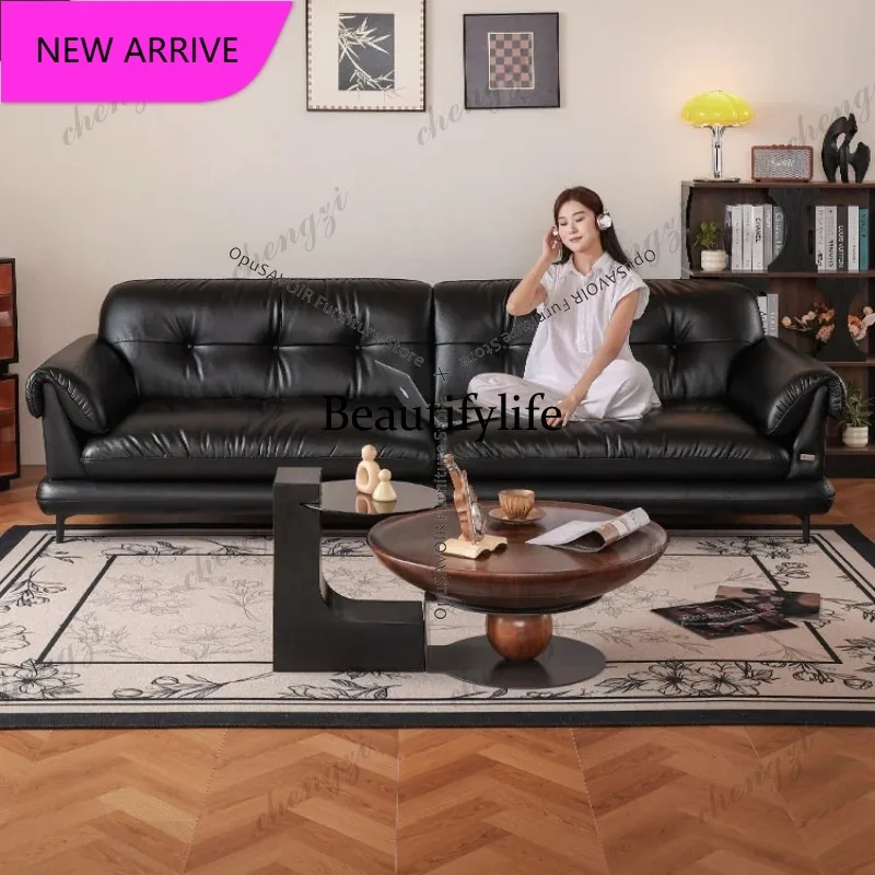 M132 French Modern Leather Living Room Sofa Italian Minimalist Couch Top Grain Genuine Leather SimpleLiving Room Sofa Furniture
M132 French Modern Leather Living Room Sofa Italian Minimalist Couch Top Grain Genuine Leather SimpleLiving Room Sofa Furniture