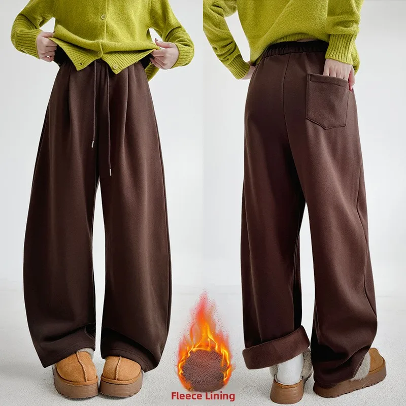Women's Fleece Lined Cargo Pants High Waist Wide Leg Casual Loose Fit Autumn Winter Slimming American Sporty Style
Women's Fleece Lined Cargo Pants High Waist Wide Leg Casual Loose Fit Autumn Winter Slimming American Sporty Style