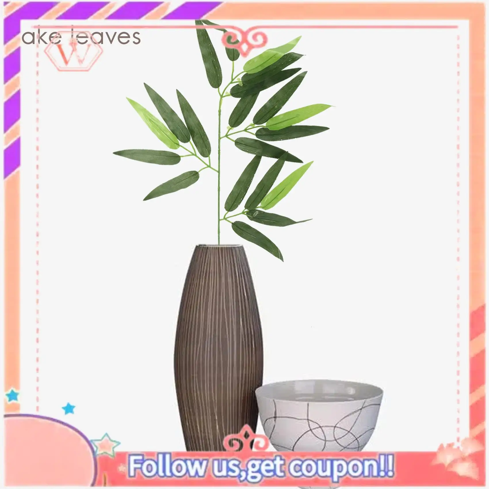 Upgraded 50 PCS Artificial Green Bamboo Leaves Fake Green Plants Greenery Leaves For Home Hotel Office Party Decoration
Upgraded 50 PCS Artificial Green Bamboo Leaves Fake Green Plants Greenery Leaves For Home Hotel Office Party Decoration