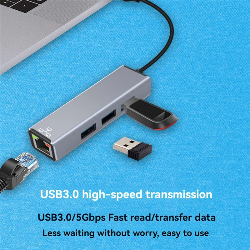 Адаптер USB C/USB A к Ethernet, 1000 Мбит/с, сетевая карта RJ45 Plug-And-Play для телефона/ноутбука
Адаптер USB C/USB A к Ethernet, 1000 Мбит/с, сетевая карта RJ45 Plug-And-Play для телефона/ноутбука