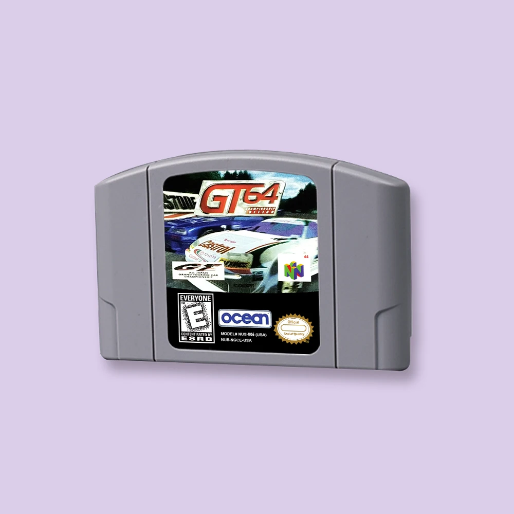for GT 64 Championship Edition 64bit game card for USA NTSC version N64 video game console English language
for GT 64 Championship Edition 64bit game card for USA NTSC version N64 video game console English language