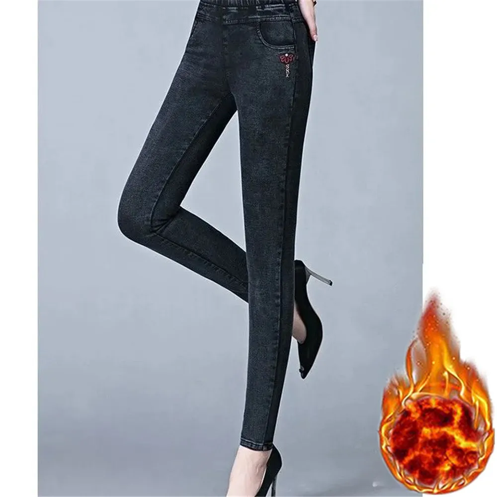 Slim Plus Velvet Thicken Jeans Women Vintage Y2k Hearm Korean Denim Pants High Waist Winter Retro Casual Straight Denim Trousers
Slim Plus Velvet Thicken Jeans Women Vintage Y2k Hearm Korean Denim Pants High Waist Winter Retro Casual Straight Denim Trousers