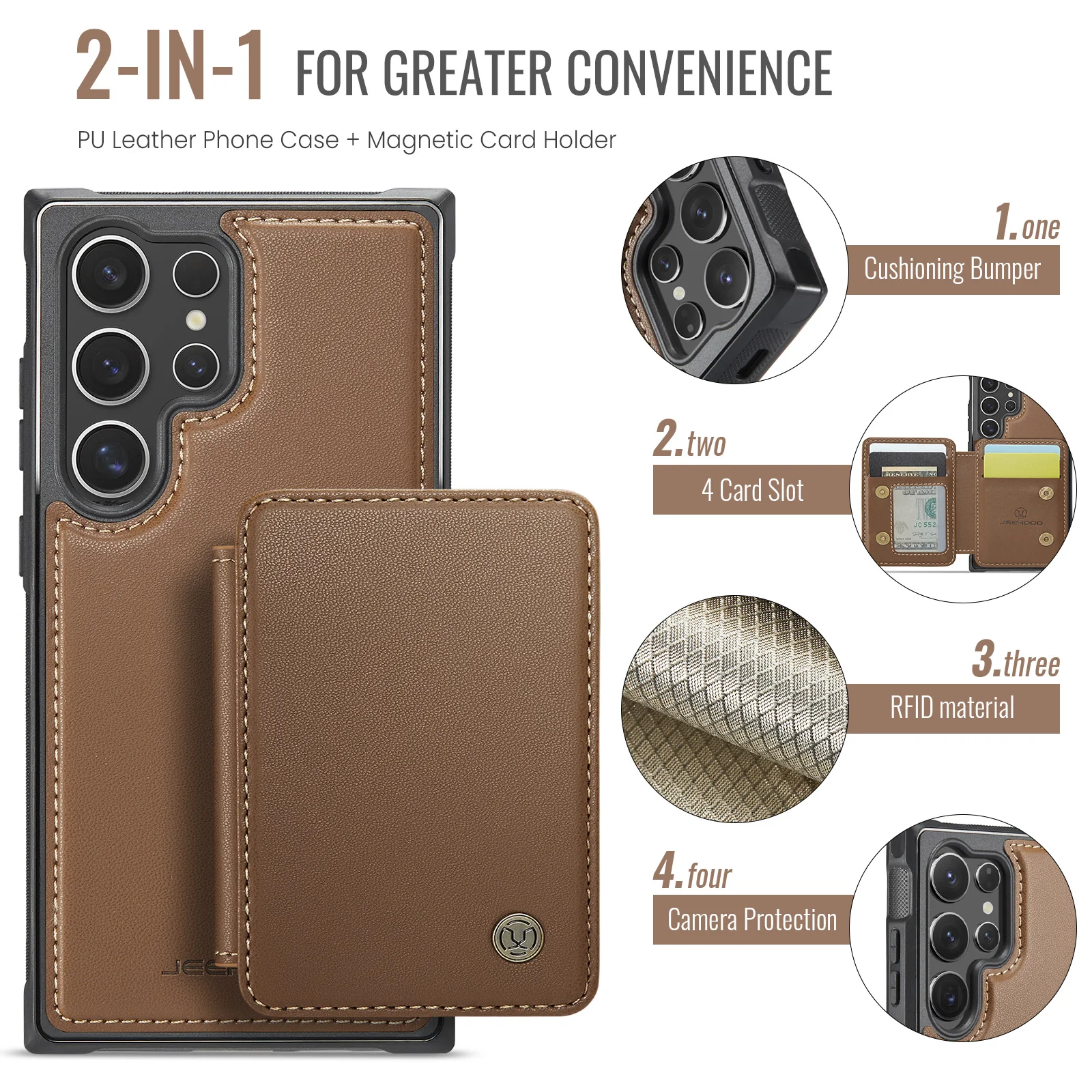 For Samsung Galaxy S26Ultra, S26 Ultra 5G Wallet Case, Removable Magnetic Card Slot, Premium PU Leather Flip Stand Back Cover
For Samsung Galaxy S26Ultra, S26 Ultra 5G Wallet Case, Removable Magnetic Card Slot, Premium PU Leather Flip Stand Back Cover