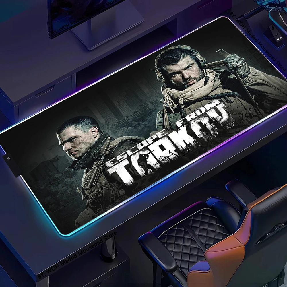 RGB Large Gaming Mouse Pad With Backlit Escape From Tarkov Mousepad PC Non-slip Rubber Desk Mat Computer Gamer Keyboard LED Rug
RGB Large Gaming Mouse Pad With Backlit Escape From Tarkov Mousepad PC Non-slip Rubber Desk Mat Computer Gamer Keyboard LED Rug