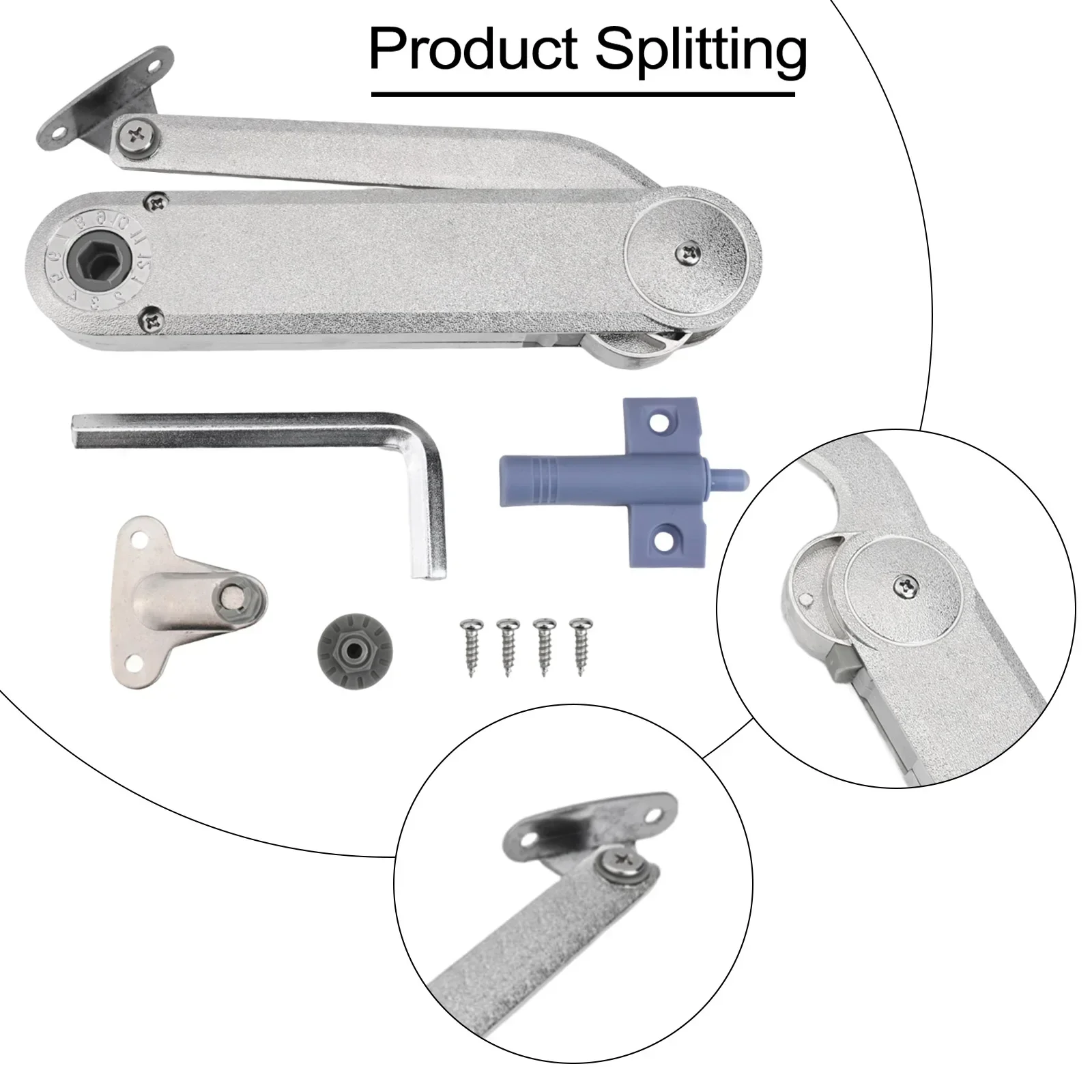 Brand New Support Rod Parts Heavy Duty Hinge Replacement Sliver Zinc Alloy Accessories Cabinets For Wardrobe Lids
Brand New Support Rod Parts Heavy Duty Hinge Replacement Sliver Zinc Alloy Accessories Cabinets For Wardrobe Lids