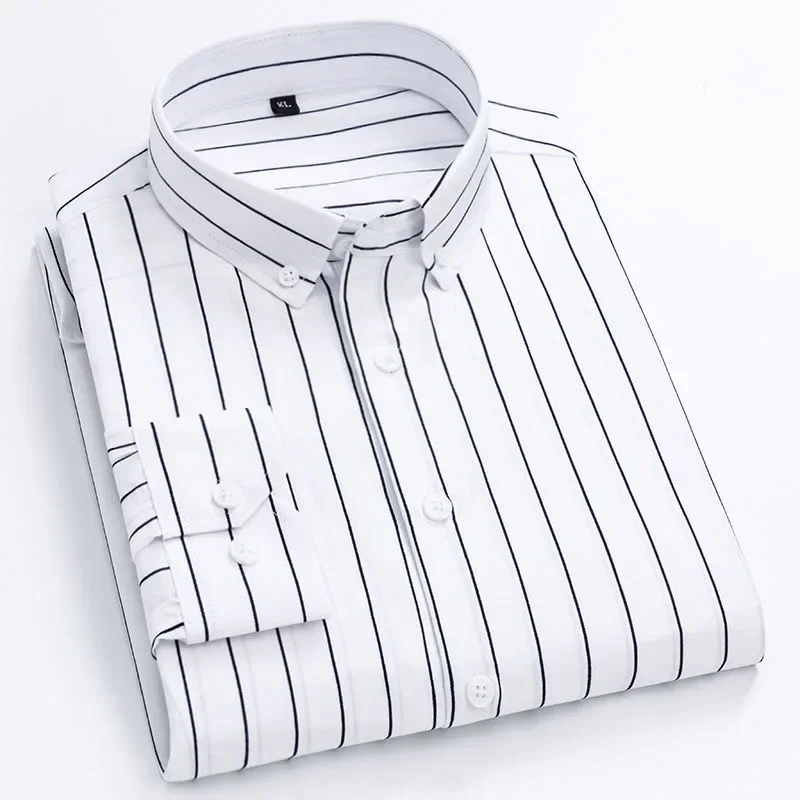 Men's Striped Shirts Long Sleeve Dress Shirts 2023 Spring Summer Casual Korean Fashion Slim Button Formal Men's Clothing Shirts
Men's Striped Shirts Long Sleeve Dress Shirts 2023 Spring Summer Casual Korean Fashion Slim Button Formal Men's Clothing Shirts