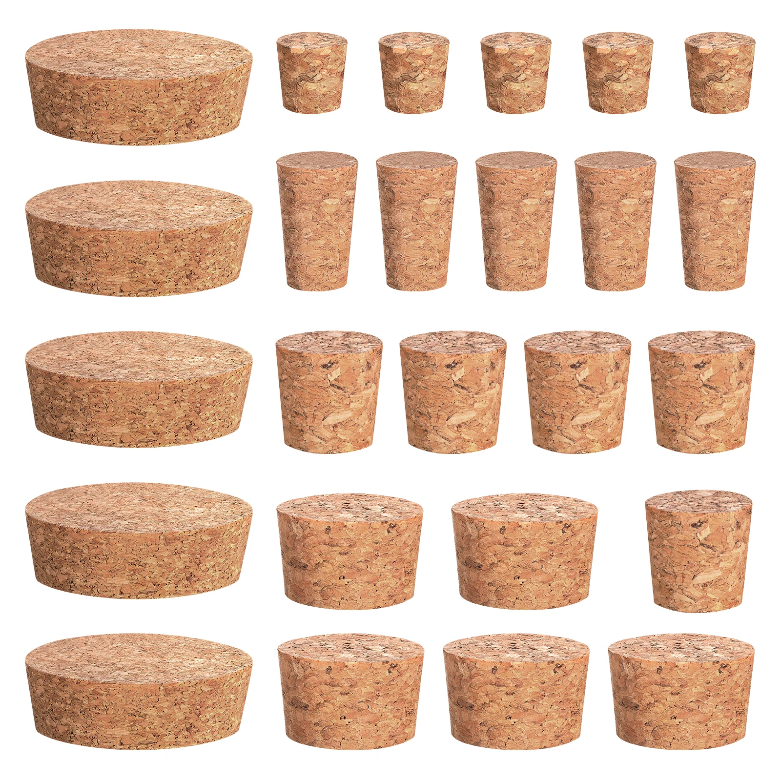 Round Cork Stoppers Tapered Assorted Sizes Airtight Seal for Bottle Stopper Beer Soy Vinegar Bottles
Round Cork Stoppers Tapered Assorted Sizes Airtight Seal for Bottle Stopper Beer Soy Vinegar Bottles