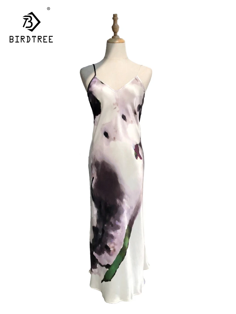 BirdTree-19MM 100% Silk Elegant Suspender Strap Dress, Women V Neck Printing, French Party Dresses, 2025 Spring Summer D52222CC
BirdTree-19MM 100% Silk Elegant Suspender Strap Dress, Women V Neck Printing, French Party Dresses, 2025 Spring Summer D52222CC