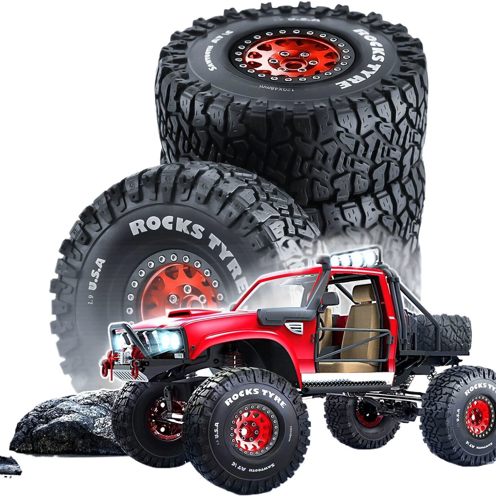 Starscream 1:10 Climbing Car 1.9 Inch Tire AXIAL Easy Control TRX4 Emperor Tire + Metal Wheel
Starscream 1:10 Climbing Car 1.9 Inch Tire AXIAL Easy Control TRX4 Emperor Tire + Metal Wheel
