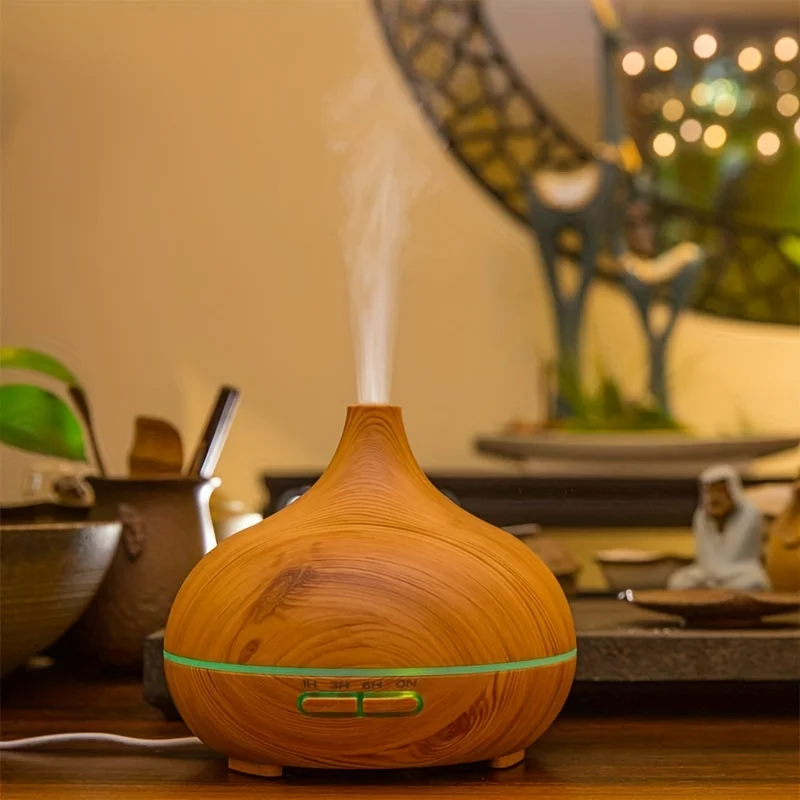 550ml Wood-Grain Diffuser - Large Room Cool Mist Humidifier with Super Quiet Operation, 7-Color LED Lights, Auto Off, USB Charg
550ml Wood-Grain Diffuser - Large Room Cool Mist Humidifier with Super Quiet Operation, 7-Color LED Lights, Auto Off, USB Charg