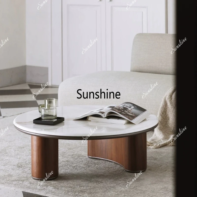 Italian simple natural marble luxury stone round coffee table light luxury tea table
Italian simple natural marble luxury stone round coffee table light luxury tea table