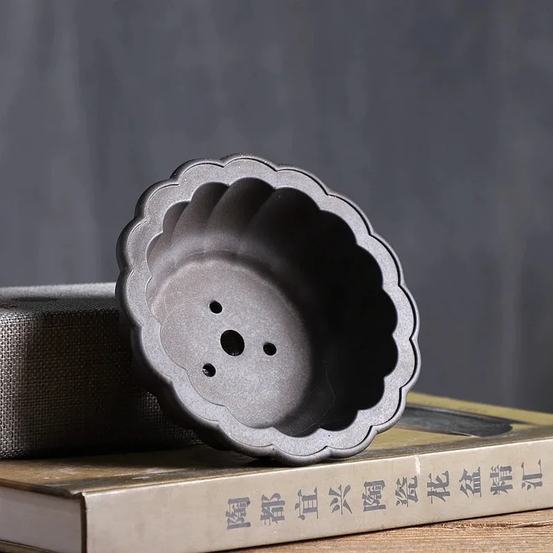 Ceramic Chrysanthemum Shape Flower Bonsai Pot,Tradition Chinese Handmade Purple Sand Vase,Garden Decoration
Ceramic Chrysanthemum Shape Flower Bonsai Pot,Tradition Chinese Handmade Purple Sand Vase,Garden Decoration
