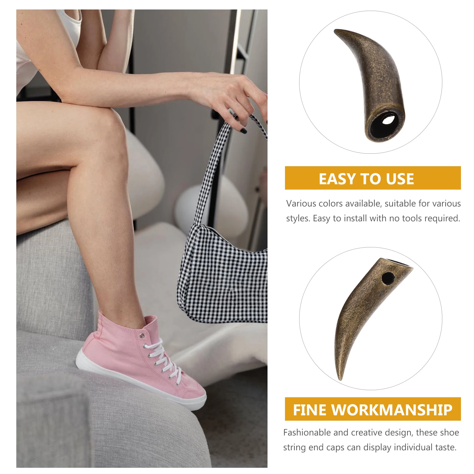 8pcs Metal Shoe Lace Tips Cow Horn Design Rust Free For Sports Canvas Casual Shoes Accessories Shoelace Ends Protectors
8pcs Metal Shoe Lace Tips Cow Horn Design Rust Free For Sports Canvas Casual Shoes Accessories Shoelace Ends Protectors