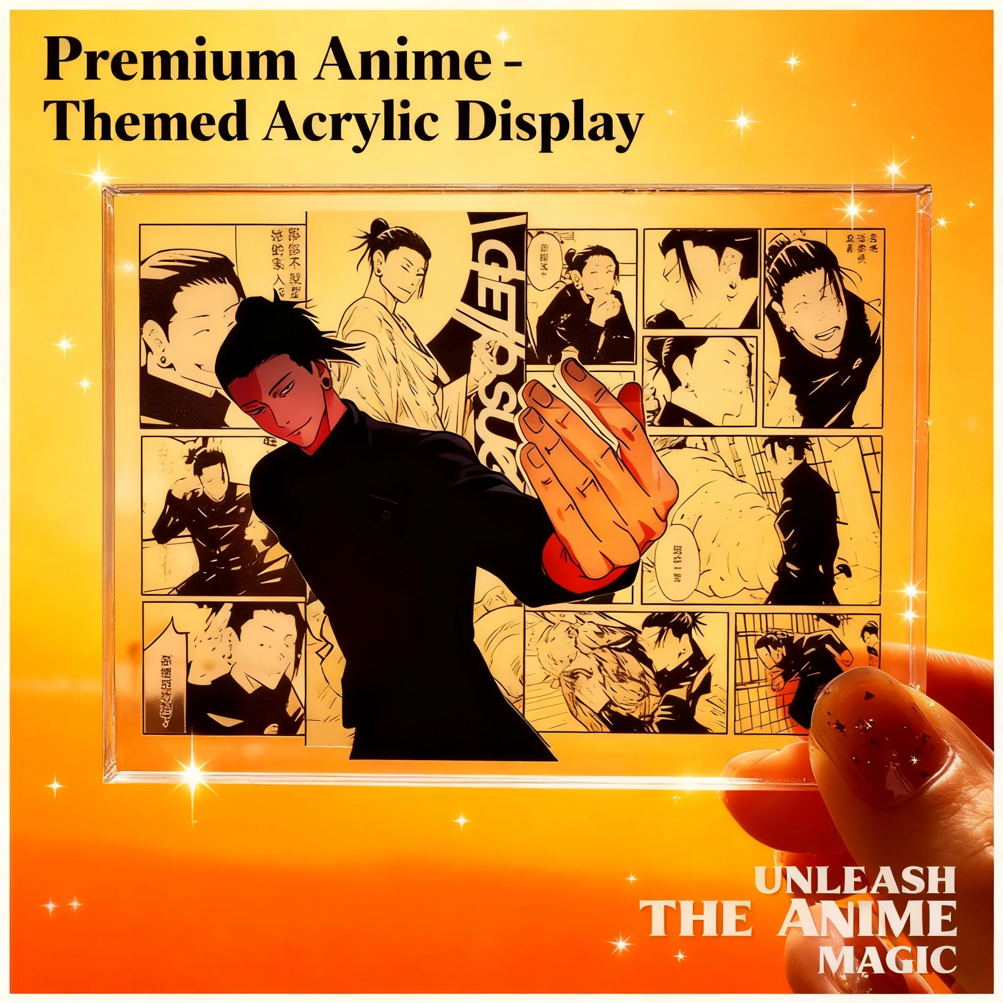 Xiaohongshu Same Style Jujutsu Kaisen Satoru Gojo Suguru Geto Megumi Fushiguro High Value Acrylic Brick Stand Clear Card
Xiaohongshu Same Style Jujutsu Kaisen Satoru Gojo Suguru Geto Megumi Fushiguro High Value Acrylic Brick Stand Clear Card