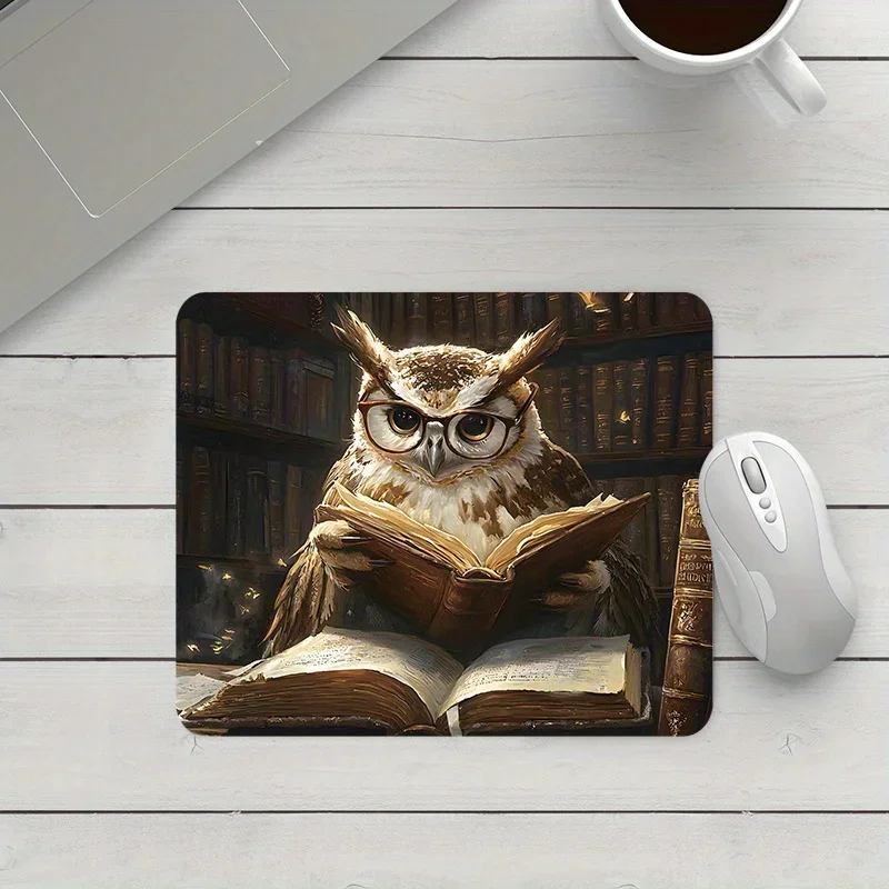 Owl Reading Creative Design mouse pad, high-definition printing, anti-slip rubber, washable, suitable for gamers, high quality
Owl Reading Creative Design mouse pad, high-definition printing, anti-slip rubber, washable, suitable for gamers, high quality