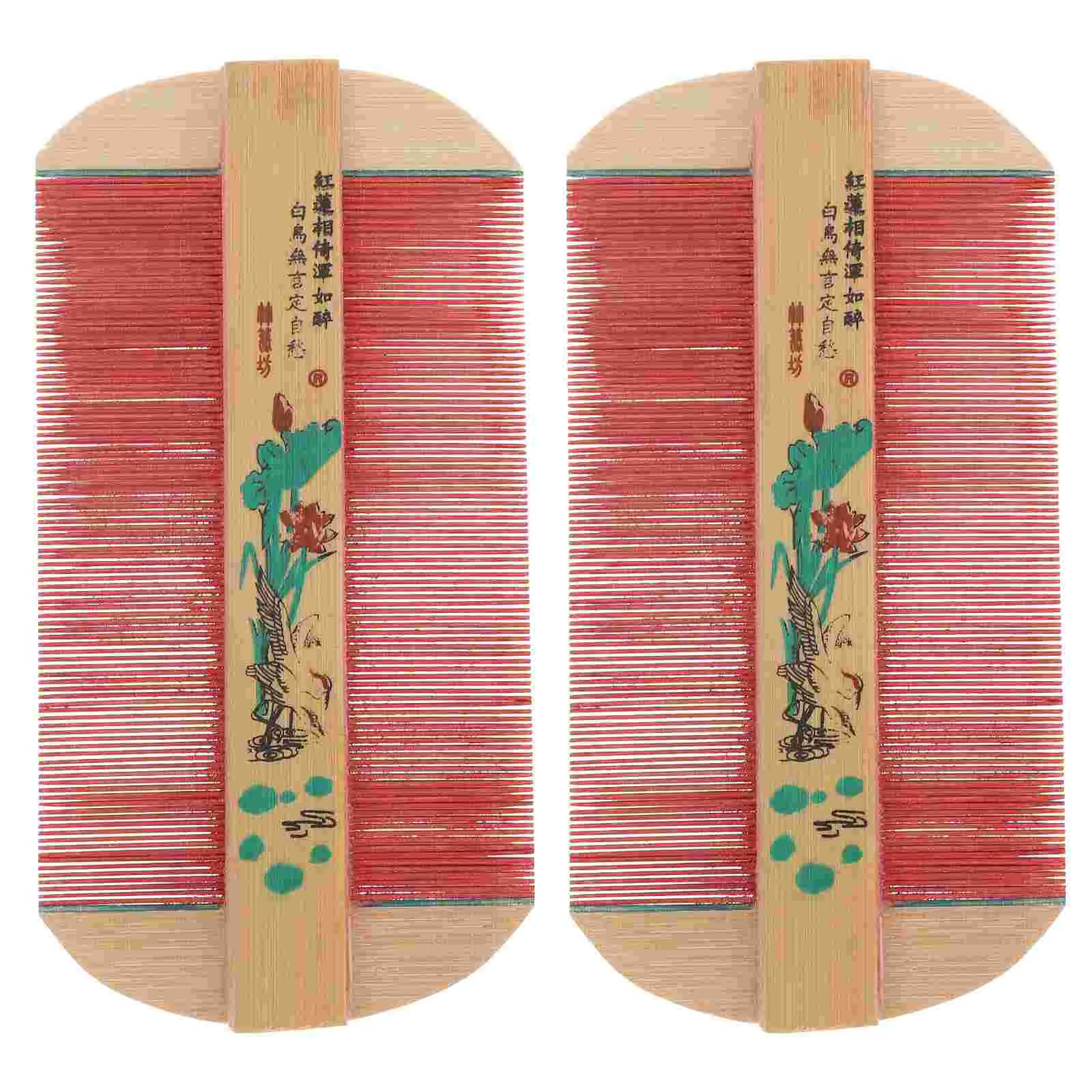 2Pcs Dense Teeth Bamboo Hair Combs Strainer Combs Massage Comb for Women Men Blood Circulation Relief
2Pcs Dense Teeth Bamboo Hair Combs Strainer Combs Massage Comb for Women Men Blood Circulation Relief