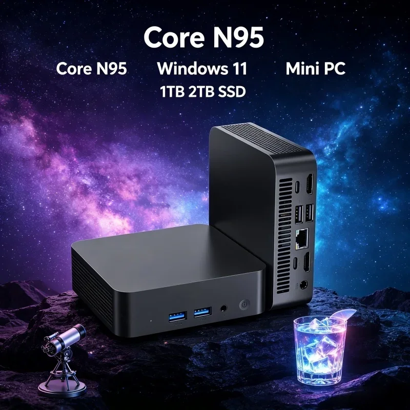Windows 11 Pro Core N95 Mini PC 32GB RAM 1TB/2TB SSD WiFi6 BT5.2 4K HD Office Gaming PC, Fast with 3 Years Warranty
Windows 11 Pro Core N95 Mini PC 32GB RAM 1TB/2TB SSD WiFi6 BT5.2 4K HD Office Gaming PC, Fast with 3 Years Warranty