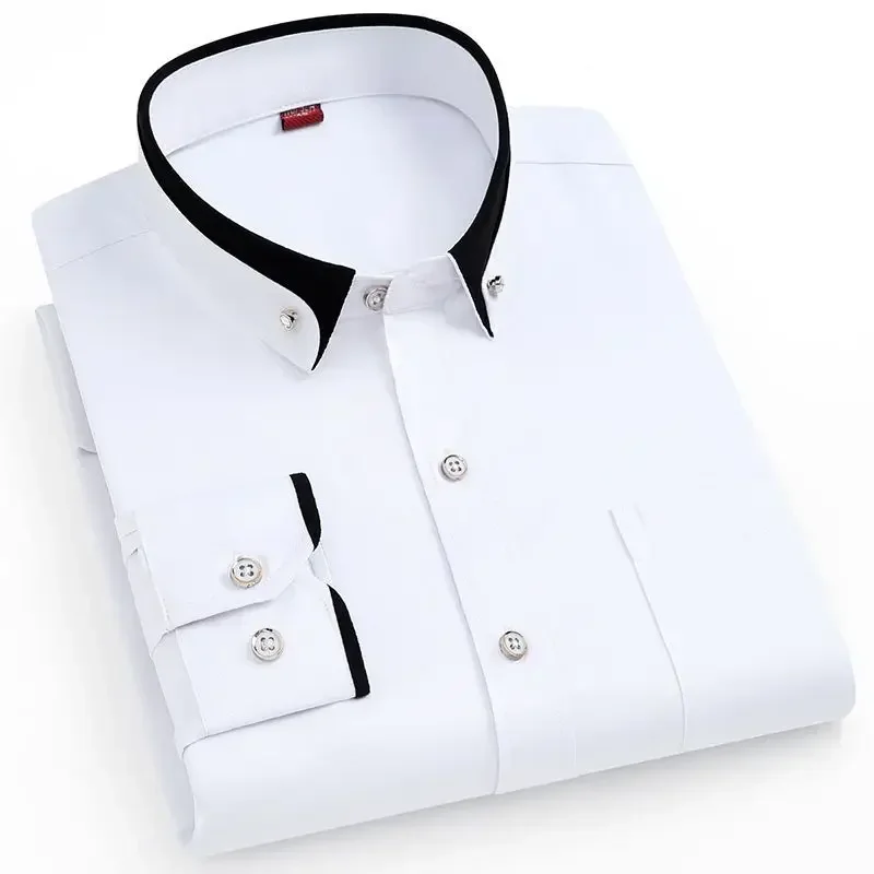 Men's High Quality Designer Style Long Sleeve Elastic Business Office Male Formal Shirt Anti Wrinkle Spring and Autumn New 2024
Men's High Quality Designer Style Long Sleeve Elastic Business Office Male Formal Shirt Anti Wrinkle Spring and Autumn New 2024