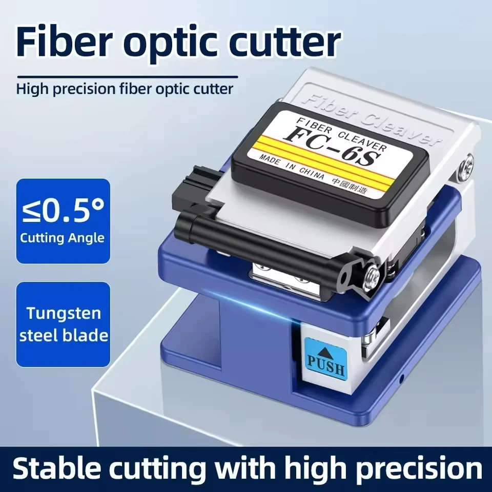 Fiber optic equipment FC-6S FTTH Optical Fiber Cleaver metal High Precision cold connection cutter tool
Fiber optic equipment FC-6S FTTH Optical Fiber Cleaver metal High Precision cold connection cutter tool