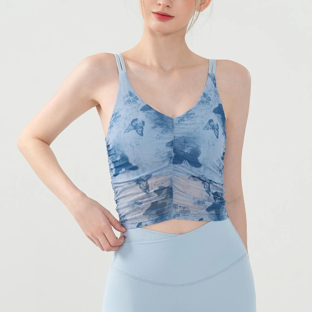 MIML Y2k Sexy Women Clothes Yoga Tops Floral Print Sports Bra Women's Sexy Breathable Mesh with Chest Pad Fitness Yoga Tank Top
MIML Y2k Sexy Women Clothes Yoga Tops Floral Print Sports Bra Women's Sexy Breathable Mesh with Chest Pad Fitness Yoga Tank Top