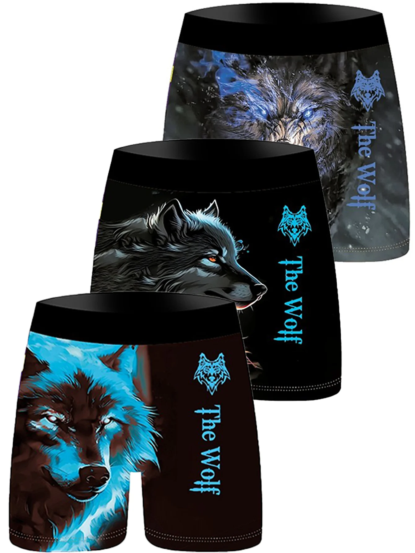 Men's 3D Wolf Print Boxer Briefs, Breathable Comfort Underwear, The Wolf Graphic Mid Waist Shorts For Men, Casual Soft Boxers
Men's 3D Wolf Print Boxer Briefs, Breathable Comfort Underwear, The Wolf Graphic Mid Waist Shorts For Men, Casual Soft Boxers