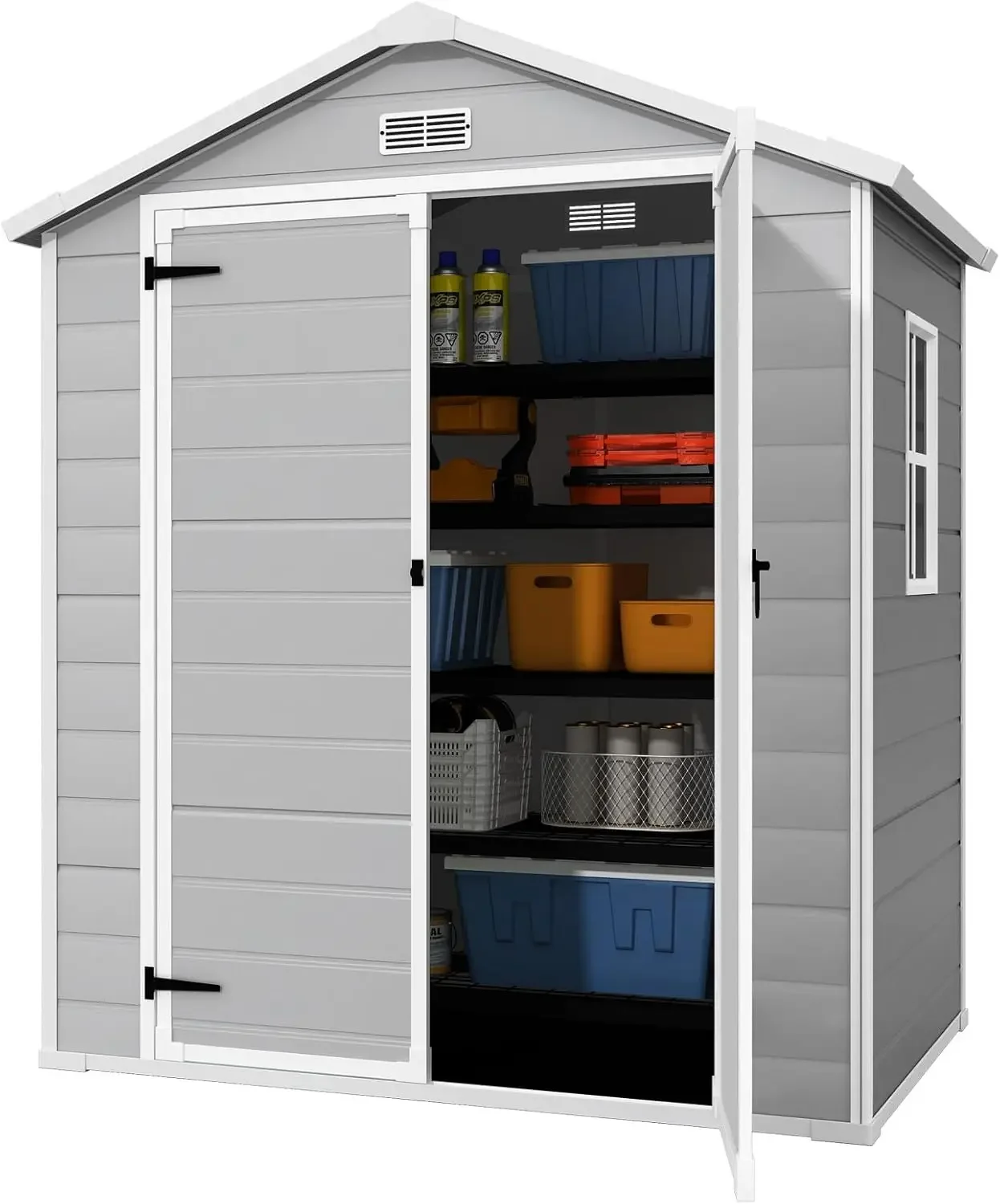 Resin Shed 6X4.4Ft,Plastic Shed,Outdoor Storage Shed For Garden Tool,Waterproof Resin Shed With Floor,Lockable Doors For
Resin Shed 6X4.4Ft,Plastic Shed,Outdoor Storage Shed For Garden Tool,Waterproof Resin Shed With Floor,Lockable Doors For