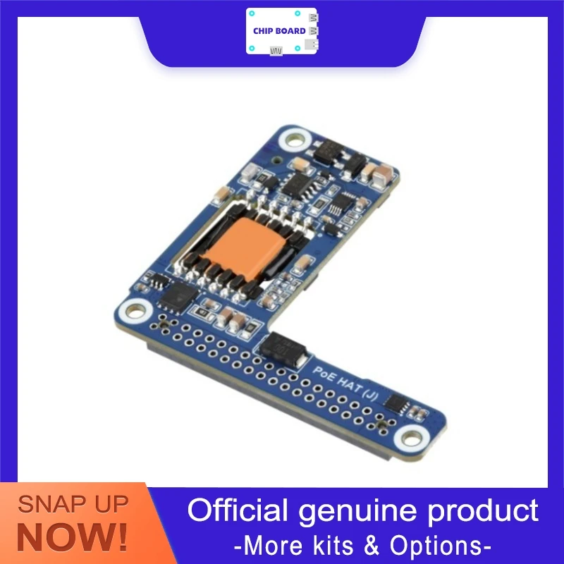 Waveshare PoE+ HAT J Power Board for Raspberry Pi 5 CM5, 5V 5A Isolated Supply Module
Waveshare PoE+ HAT J Power Board for Raspberry Pi 5 CM5, 5V 5A Isolated Supply Module