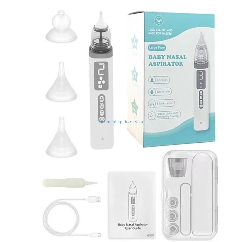 F1CB Portable Nasal Aspirator with Soft Tip Gentle Suction Nose Cleaner for Newborns
F1CB Portable Nasal Aspirator with Soft Tip Gentle Suction Nose Cleaner for Newborns
