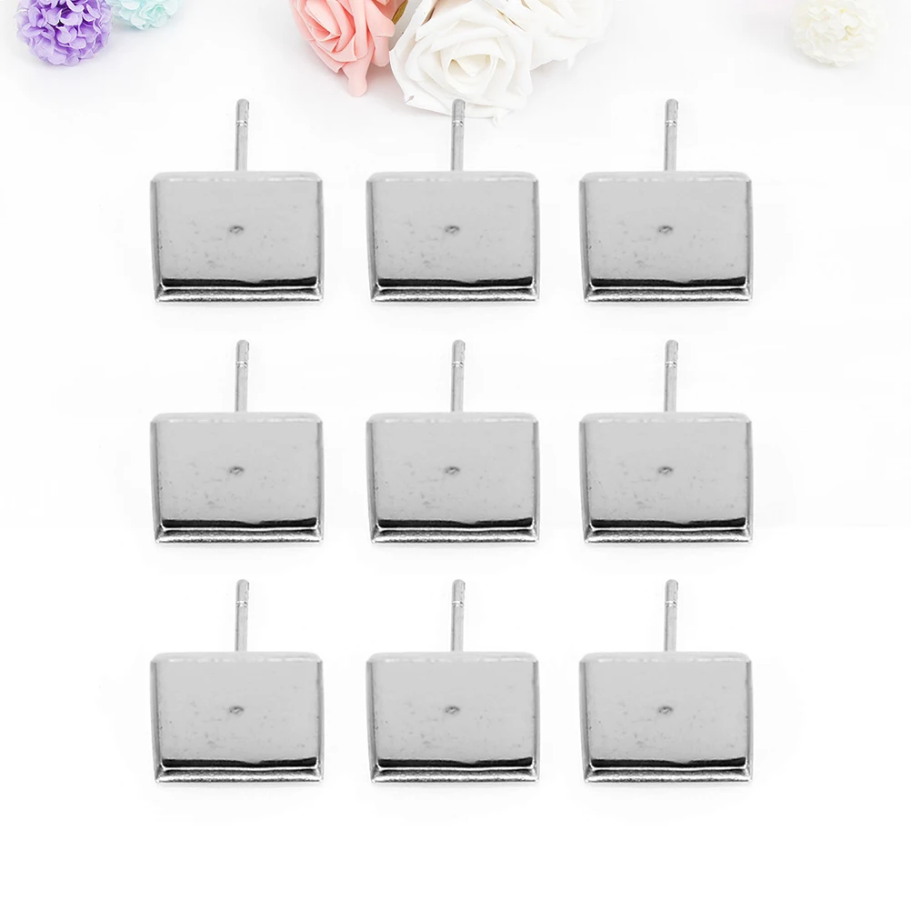 50pcs Diy Earring Accessories Metal Square Setting Trays Stainless Steel Durable Resin Cabochon Jewelry Making Kits Homemade Ear
50pcs Diy Earring Accessories Metal Square Setting Trays Stainless Steel Durable Resin Cabochon Jewelry Making Kits Homemade Ear