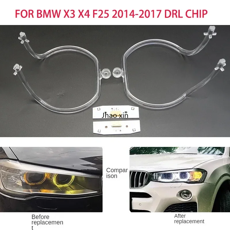 Для BMW X3 X4 F25 2014-2017 автомобильные фары DRL световые полосы ангельские глазки чип балластный модуль DRL аксессуары для обслуживания
Для BMW X3 X4 F25 2014-2017 автомобильные фары DRL световые полосы ангельские глазки чип балластный модуль DRL аксессуары для обслуживания