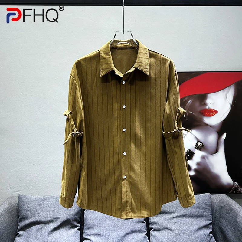 PFHQ Men's Striped Shirts Loose Autumn Handsome Breathable Long Sleeve Haute Quality Comfortable Chic Button Simple Tops 21Z3209
PFHQ Men's Striped Shirts Loose Autumn Handsome Breathable Long Sleeve Haute Quality Comfortable Chic Button Simple Tops 21Z3209