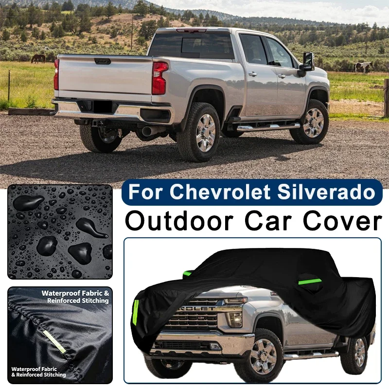 For Chevrolet Silverado GMT800 GMT900 GMT K2XX GMT T1XX Outdoor Waterproof Dustproof UV Resistant Car Cover Protector
For Chevrolet Silverado GMT800 GMT900 GMT K2XX GMT T1XX Outdoor Waterproof Dustproof UV Resistant Car Cover Protector