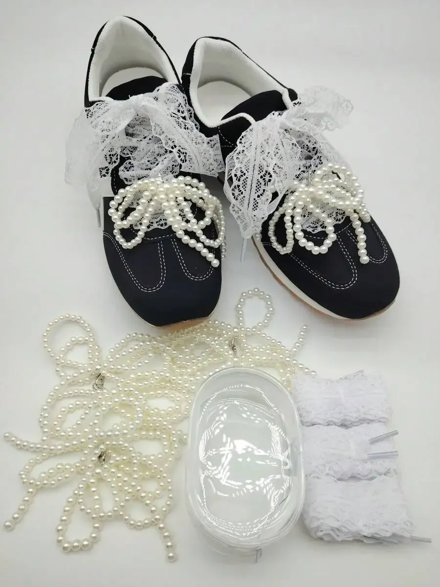 1 Pair Minimalist Korean Style Black Bow Shoelaces, 120cm, Accessory For Sneakers & Casual Shoes, Suitable For Summer
1 Pair Minimalist Korean Style Black Bow Shoelaces, 120cm, Accessory For Sneakers & Casual Shoes, Suitable For Summer
