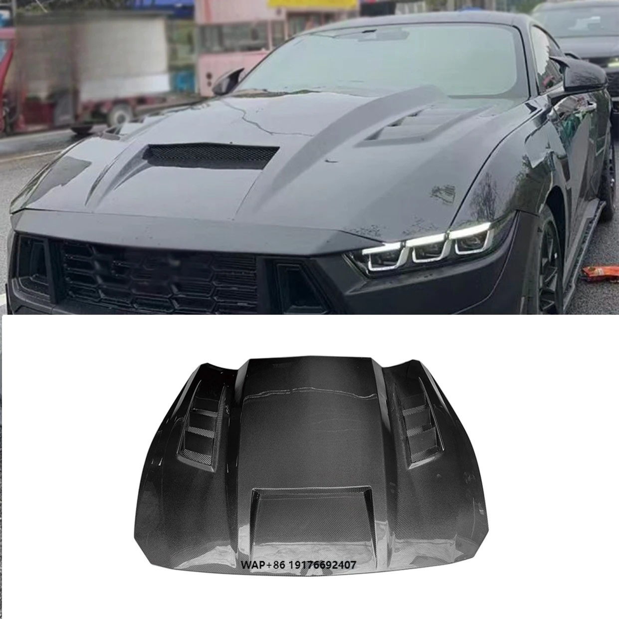 2024 for Mustang Model Hood Carbon Fiber TF Style New Condition Front Engine Cover with Included Screws and Bolts
2024 for Mustang Model Hood Carbon Fiber TF Style New Condition Front Engine Cover with Included Screws and Bolts