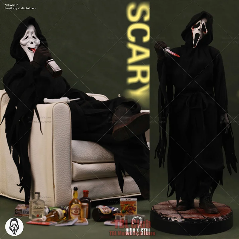 WHY STUDIO WS015 1/6 Scale Scream Guffaw Ghost Mask Death God Spoof Comedy Horror Movies 12-inch Full Set Action Figure Soldier
WHY STUDIO WS015 1/6 Scale Scream Guffaw Ghost Mask Death God Spoof Comedy Horror Movies 12-inch Full Set Action Figure Soldier