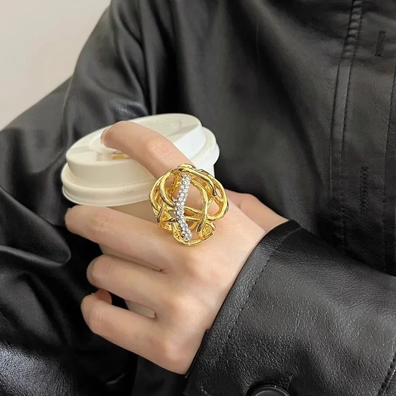opening ring for women jewelry gold color metal large ring female
opening ring for women jewelry gold color metal large ring female