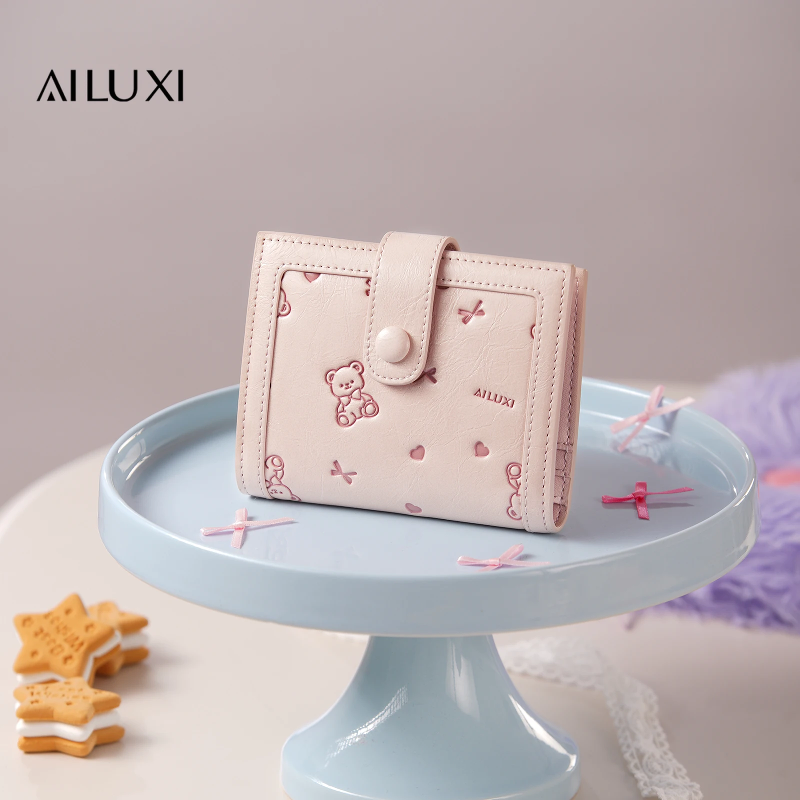 AILUXI Pink woman's purses Portable Girl Cute Original Designer Brand Wallet Card Holder Key Credit Card Bag Back To School Gift
AILUXI Pink woman's purses Portable Girl Cute Original Designer Brand Wallet Card Holder Key Credit Card Bag Back To School Gift
