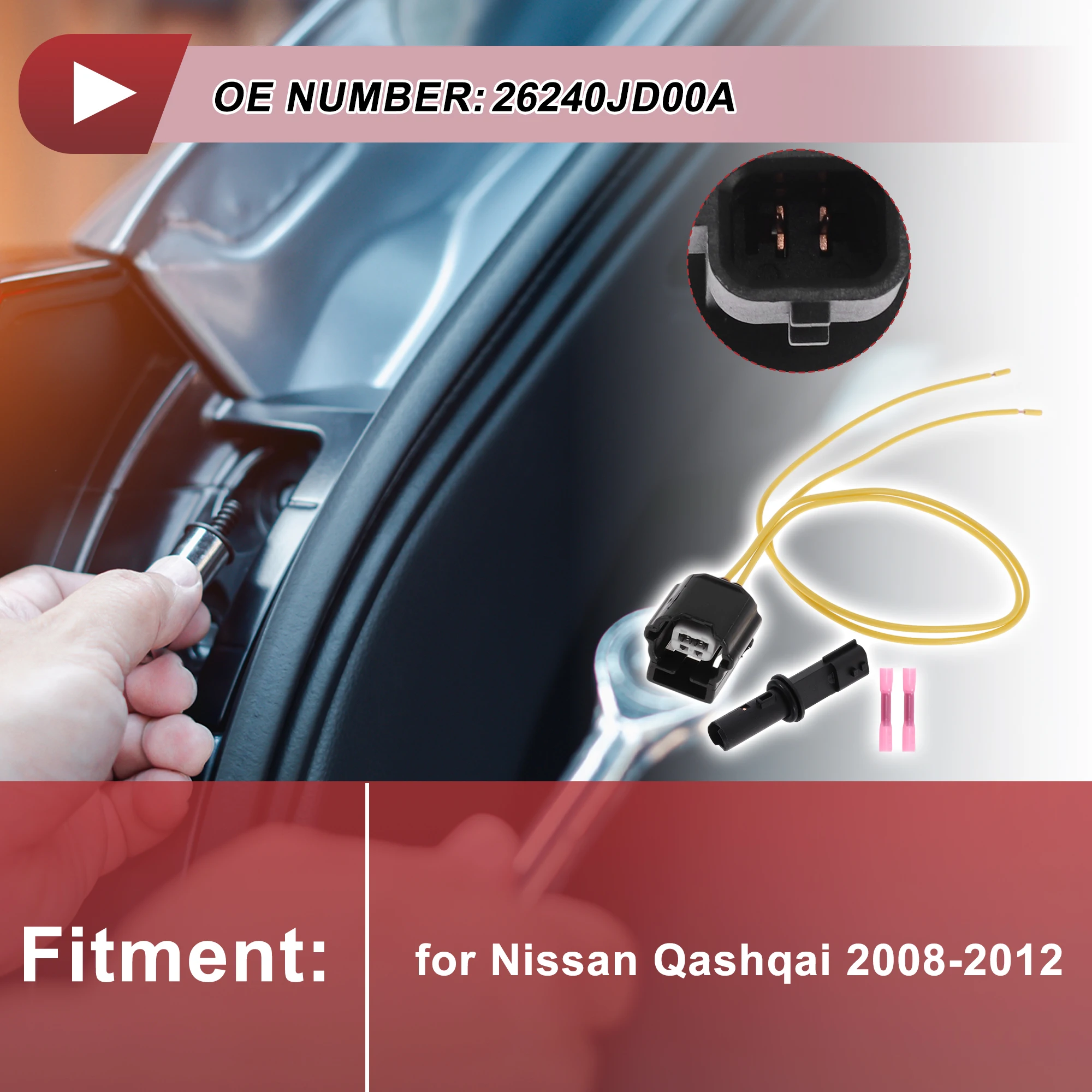Проводка розетки индикаторов ширины UXCELL для Nissan Qashqai No.26240JD00A 
Проводка розетки индикаторов ширины UXCELL для Nissan Qashqai No.26240JD00A