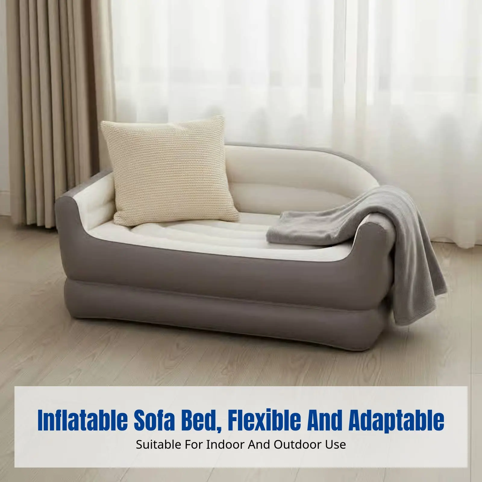Inflatable Mattress, Portable 5-in-1 Air Sofa Bed, Folding Outdoor Couch, Camping, Home, Tent, Double level, Manual Pump
Inflatable Mattress, Portable 5-in-1 Air Sofa Bed, Folding Outdoor Couch, Camping, Home, Tent, Double level, Manual Pump