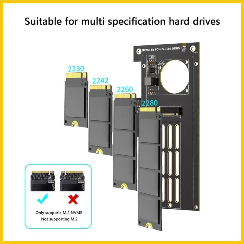 Q1JF Improve System Efficiency PCIe5.0 to NVMe2.0 Expansion Card PC Storage Upgrades
Q1JF Improve System Efficiency PCIe5.0 to NVMe2.0 Expansion Card PC Storage Upgrades