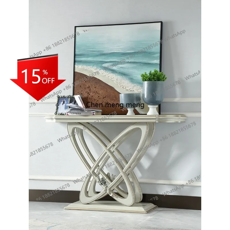 French light luxury entrance solid wood entryway, European style villa, large flat floor, wall-to-wall entrance table
French light luxury entrance solid wood entryway, European style villa, large flat floor, wall-to-wall entrance table