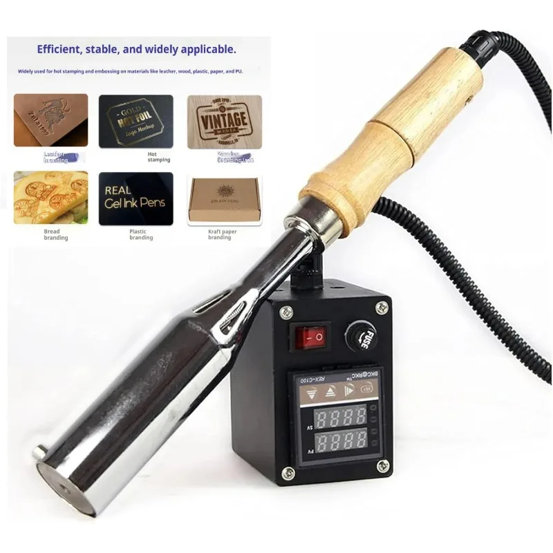 Handheld Hot Foil Stamping Machine 110V 220V 0-400℃ Temperature Control 300W M5 M8 Thread for Leather Embossing Wood Cake
Handheld Hot Foil Stamping Machine 110V 220V 0-400℃ Temperature Control 300W M5 M8 Thread for Leather Embossing Wood Cake